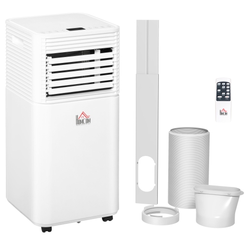 HOMCOM Portable Air Conditioner, 10,000 BTU Portable AC Unit with Dehumidifier & Fan, Sleep Modes, 24H Timer, Remote Control, Rooms up to 441 Sq. ft