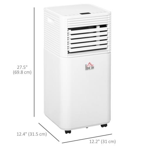 HOMCOM Portable Air Conditioner, 8,000 BTU Portable AC Unit with Cool, Dehumidifier, Fan, Sleep Modes, Remote Control, 24H Timer, Window Kit, 344 Sq.