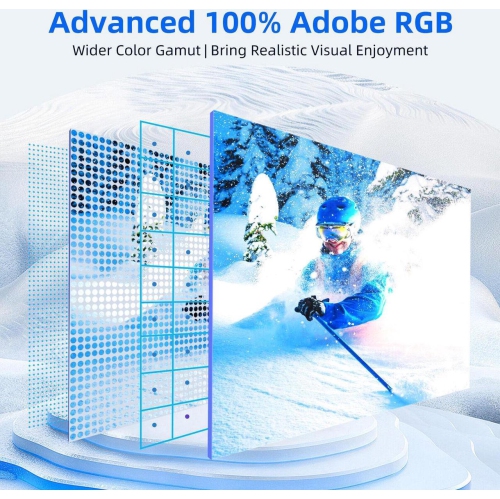 UPERFECT 15.6" 4K Portable Monitor 3840*2160 4K Portable Display Gaming Monitor USB C HDMI