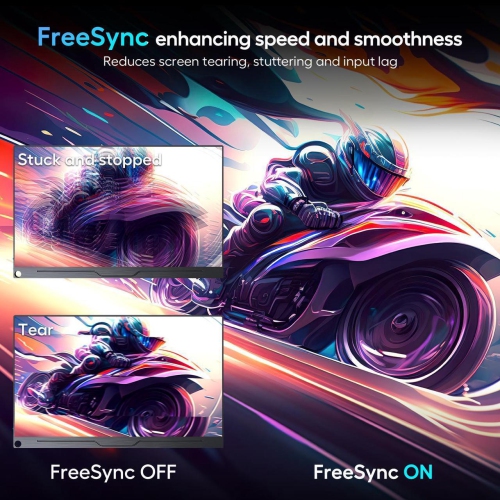 UPERFECT Portable Monitor 2K 144Hz 18" Portable Gaming Monitor 2560*1600 16:10 100% DCI-P3 Gaming Monitor Display FreeSync HDR