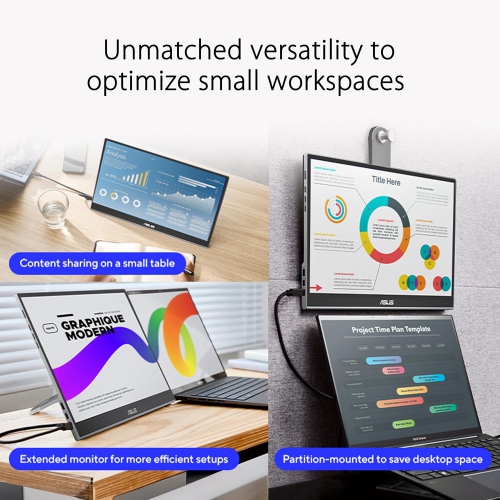 ASUS ZenScreen 16” OLED USB-C portable monitor – Full HD, 100% DCI-P3, 1ms, HDR-10, Mini HDMI