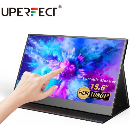 UPERFECT 15.6'' Touchsreen Portable Monitor USB C HDMI Screen For Laptop PC PS6 100%s RGB