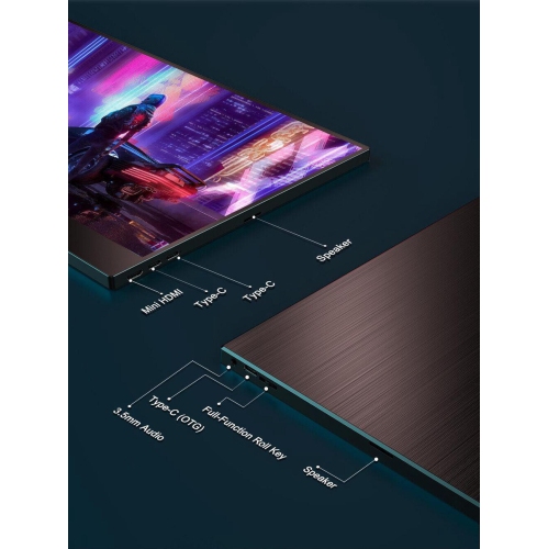 UPERFECT 15.6'' Touchsreen Portable Monitor USB C HDMI Screen For Laptop PC PS6 100%s RGB