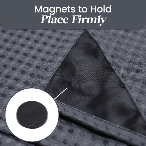 Canadian Linen Hookless Shower Curtains, 72"x72" Mildew Water Resistant Washable Polyester Bathtub Shower Curtains for Bathroom, Grey Sheer Top Design