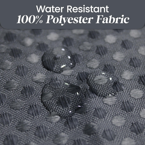 Canadian Linen Hookless Shower Curtains, 72"x72", Mildew Water Resistant Washable Polyester Bathtub Shower Curtains for Bathroom, Grey Waffle Design