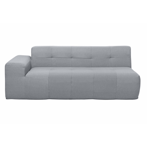 Deko Living 3 Piece Gray Outdoor Compression Foam Sofa and Table Set
