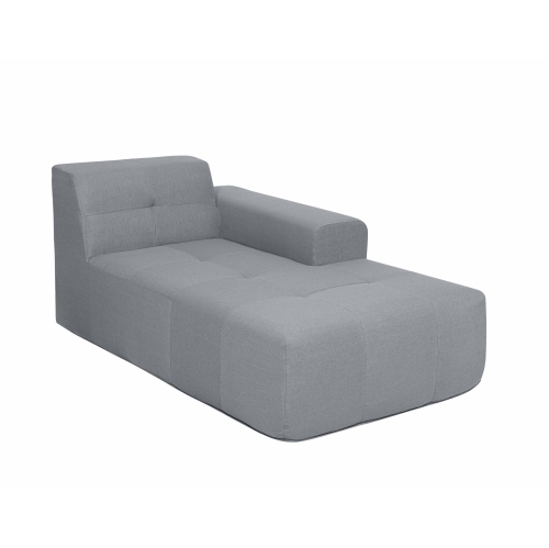 Deko Living 3 Piece Gray Outdoor Compression Foam Sofa and Table Set