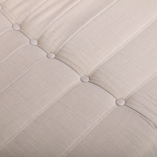 Deko Living Beige Outdoor Compression Foam Loveseat Sofa