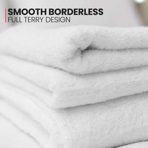 Canadian Linen Basic – Petites serviettes de bain 20 x 40&nbsp;po, léger, séchage rapide, doux, absorbante, coton doux, paq. 6 serviettes de toilette