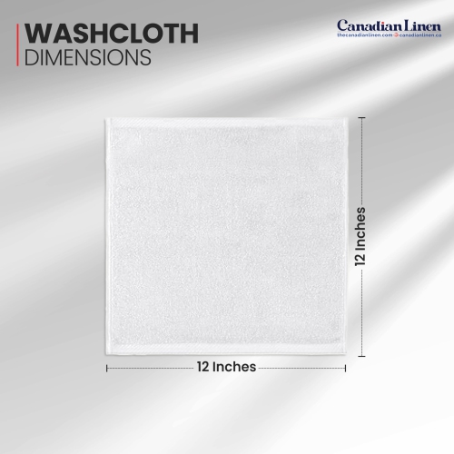 Canadian Linen Basic – Ensemble de débarbouillettes, 12 x 12&nbsp;po, 24 serviettes de nettoyage en coton doux absorbant, séchage rapide, pour Home