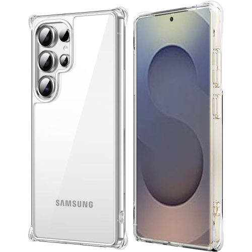 Samsung S25 Ultra Clear Case with Shockproof Bumper Durable Transparent Cover with Impact-Resistant Protection