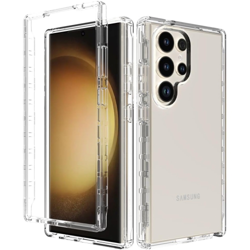 Samsung S25 Ultra Clear Case with Shockproof Bumper Durable Transparent Cover with Impact-Resistant Protection