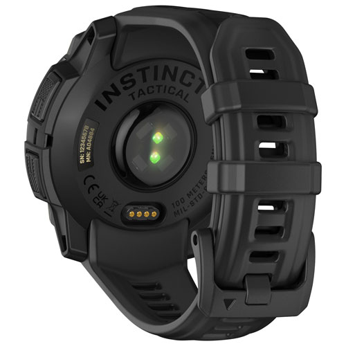 Garmin Instinct 3 Solar Tactical Edition 45mm Bluetooth Multisport Smartwatch - Black
