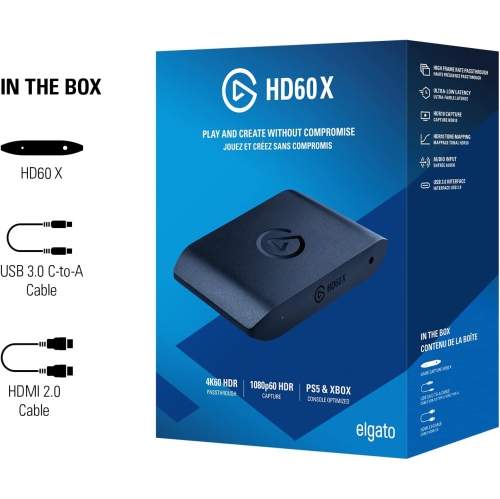 Nouveau - Elgato HD60 X - Diffusez et enregistrez en 1080p60 HDR10 ou 4K30