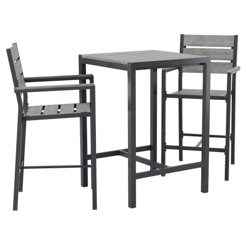 CorLiving 3-Piece Gallant Aluminum Outdoor Bar Set