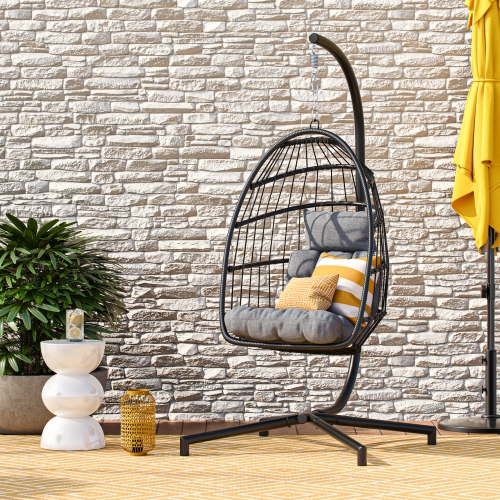 CorLiving Ember Hanging Egg Chair with Cushion