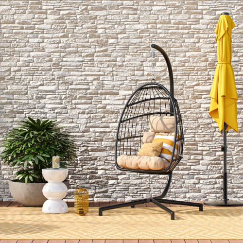 CorLiving Ember Hanging Egg Chair with Cushion