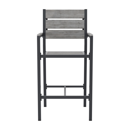 CorLiving Gallant Aluminum Outdoor Bar Chair, Set of 2