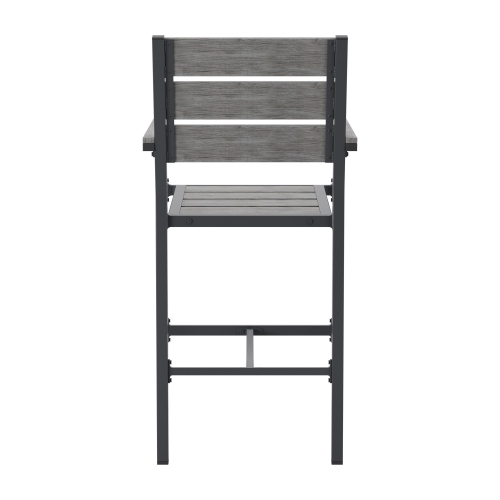 CorLiving Gallant Aluminum Outdoor Bar Chair, Set of 2