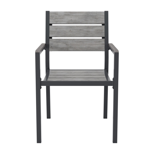 CorLiving Gallant Aluminum Patio Dining Chairs, Set of 2