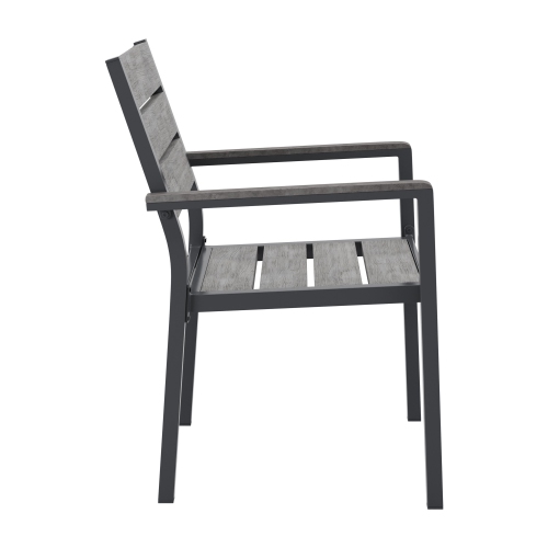 CorLiving Gallant Aluminum Patio Dining Chairs, Set of 2