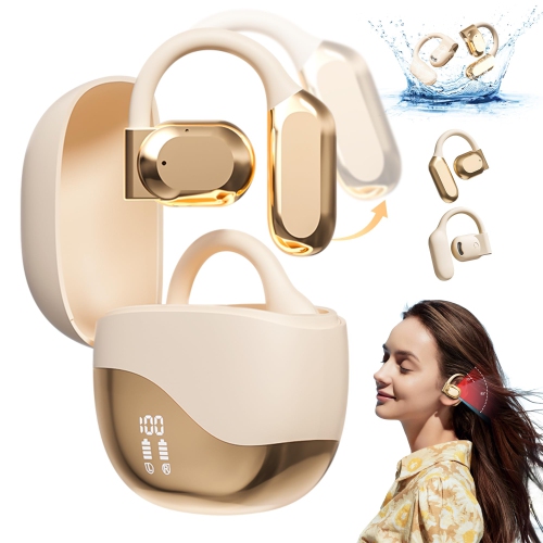 Open Ear Headphones, Earbuds with Ear Hooks, Wireless Earbuds with LED Displa, Running Headphones Ultra-Clear Sound Quality, Design for Running
