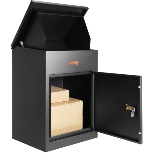 Image 1 of 9.. VEVOR 17.3"x13.8"x22.8" Mailboxes for Outside , Galvanized Steel Package Delivery Boxes for Outside with Coded Lock, Anti-Theft Baffle, IPX3