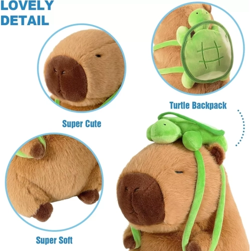 Cute Simulation Plush Capybara, Plush Toy Animal Doll, Suitable for Birthday & Holiday Gifts for Family and Friends