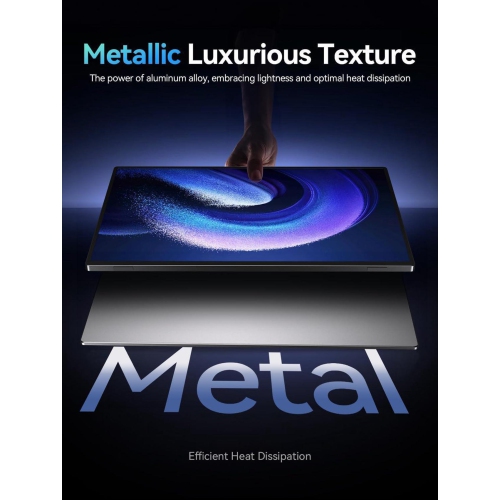 UPERFECT 16" 120Hz Portable Gaming Monitor with HDR, 400 Nits, 1080P IPS, Ultra-Slim Aluminum Design, VESA & Smart Cover - Ultimate Travel Companion