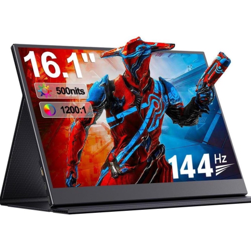 UPERFECT Portable Gaming Monitor 144Hz 16.1" 1080P 500Nits 1200:1 FreeSync