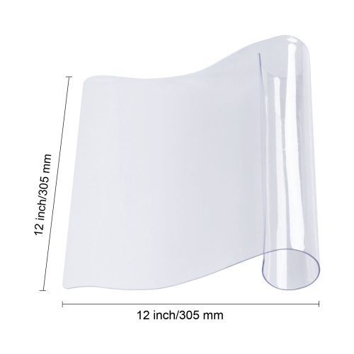 Housse de table transparente VEVOR de 12 x 12&nbsp;po, 305 couvre-table 305&nbsp;mm, nappe en plastique PVC épais 1,5&nbsp;mm, protecteur de bureau
