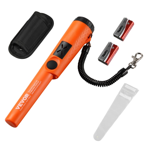 VEVOR 3 Modes Metal Detector Pinpointer, Partial Waterproof Handheld Pin Pointer Wand, 1.96" Detection Depth, Treasure Hunting Probe with Holster,