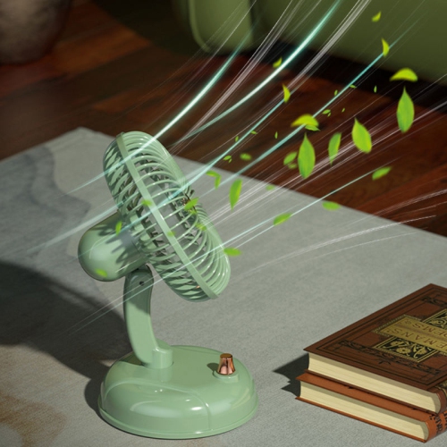 Ventilateur de bureau rétro rechargeable de table à ventilateur portatif