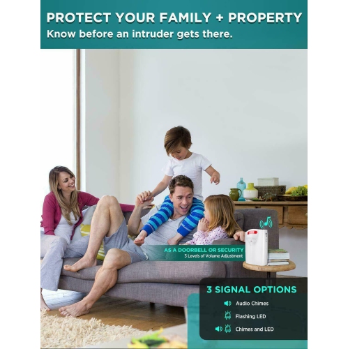 Wireless Motion Sensor Alarm System Driveway Alarm Alert Security Indoor Infrared Wireless Doorbell Reminder Alarm