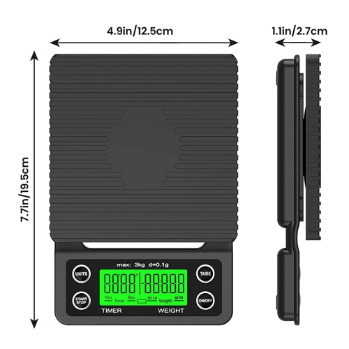 Coffee Scale Espresso Scale Coffee Weight Scale with Timer