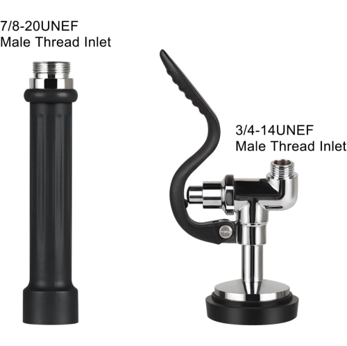 Pièces de robinet de cuisine commerciales de prérinçage fini chromé