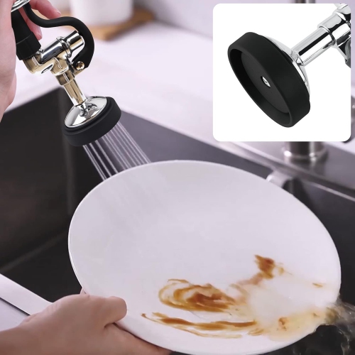 Pièces de robinet de cuisine commerciales de prérinçage fini chromé