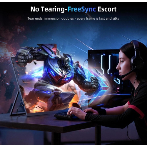 UPERFECT 120Hz Gaming Monitor 18.5" 1920x1080 Portable Monitor USB-C Monitor Freesync Gaming Screen For Xbox PS 5