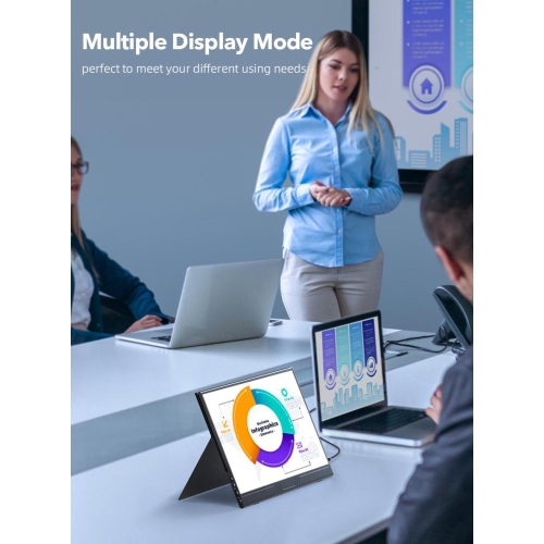 UPERFECT True 4K Portable Monitor, 15.6" UHD IPS 3840x2160, 600 Nits Brightness, 100% AdobeRGB, USB-C, HDMI, OTG, HDR, FreeSync, Dual Speakers, Arch