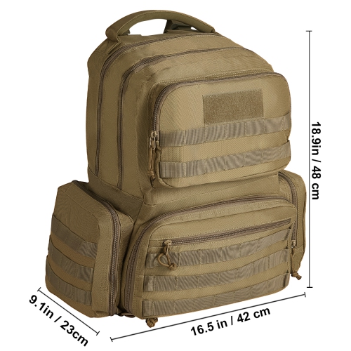 VEVOR 6 Pistols of Tactical Range Backpack for , Gun Backpack with 6 Independent Pistol Bags & 10 Magazines, Pistol Backpack for Outdoor Hunting