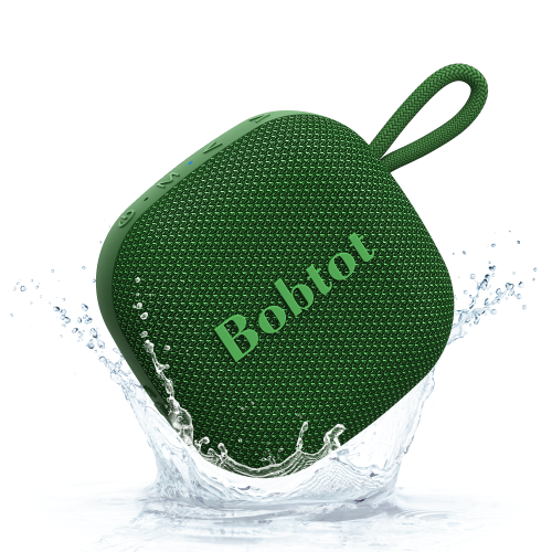 Bobtot Portable Bluetooth Speakers Wireless - IPX7 Waterproof Mini Shower Speaker with 16 Hours Playtime, Loud Stereo Sound, Rich Bass, TWS, Built-in