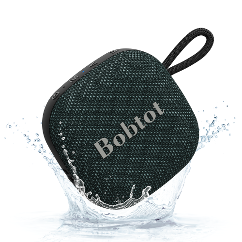 Bobtot Portable Bluetooth Speakers Wireless - IPX7 Waterproof Mini Shower Speaker with 16 Hours Playtime, Loud Stereo Sound, Rich Bass, TWS, Built-in
