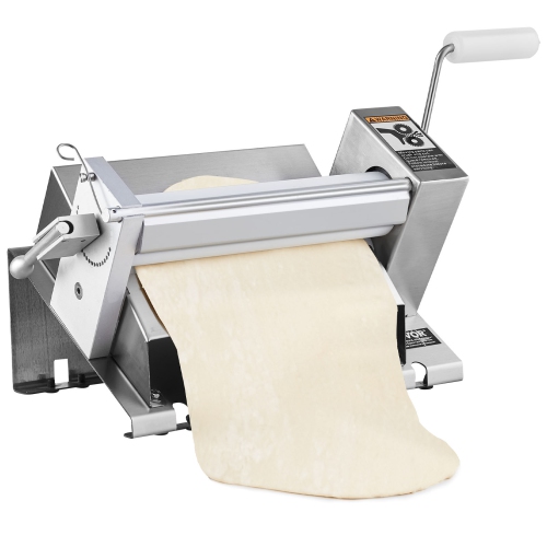VEVOR 1/2 inch Manual Dough Sheeter Machine,Puff Pastry Sheeter and Fondant Roller,Handle,Panel,Roller for Easy Cleaning,Adjustable Thickness,for