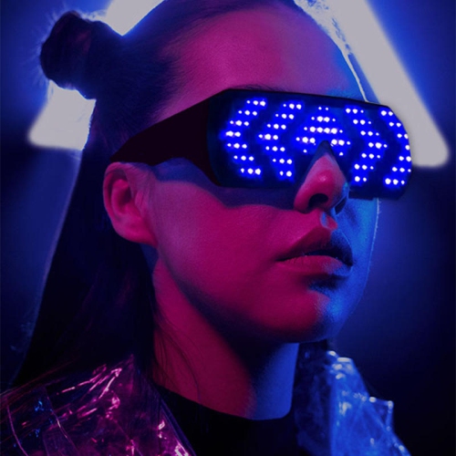 LED Glasses for adults, APP Customizable Display Bluetooth LED Glasses, Perfect for Christmas, Halloween, and Birthday Parties