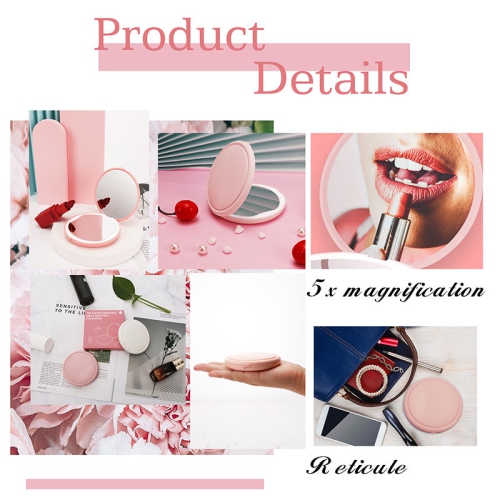 Compact Mirror with Light, 1X/5X Magnification LED Pocket Mirror ,Mini Mirror for Purse, Pocket,Travel and Present(1PC)