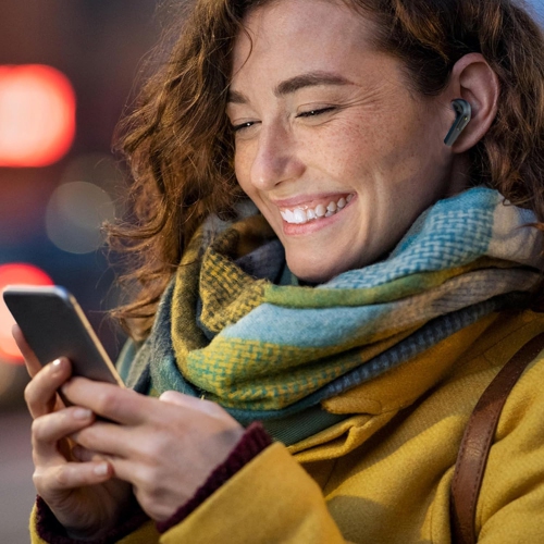 Laser TWS Earbuds with LED Battery Display: True Wireless Stereo, Tap Controls, Ergonomic Design, Rechargeable Case