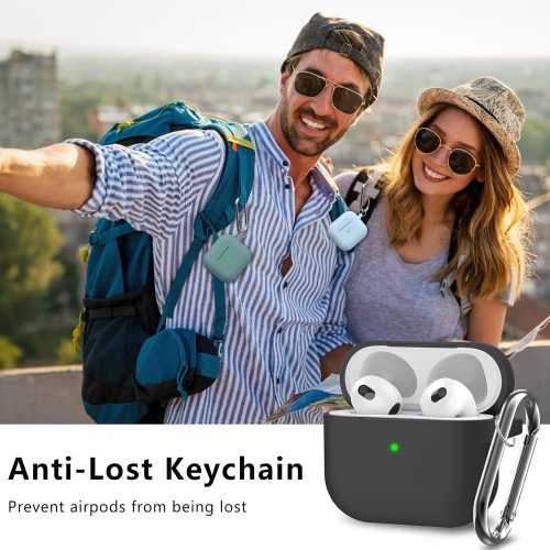 Soft Silicone Protective Case for AirPods 3rd Generation Case with Cleaning Kit, Soft Silicone Protective Case for Apple AirPods 3rd Generation