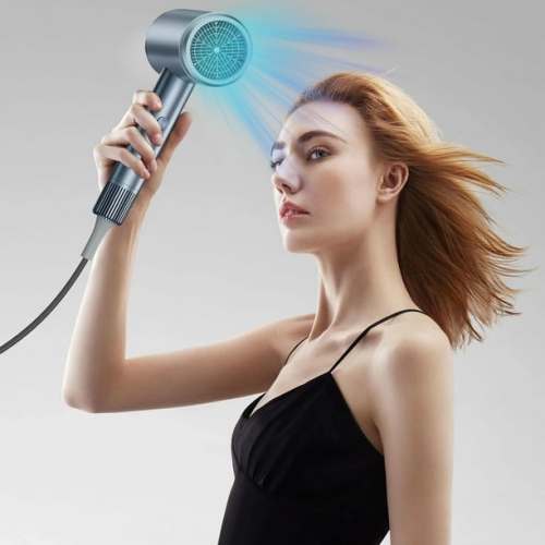 Electric Hair Dryer, High Power Home Salon Hair Dryer with Low Emission Ion Technology