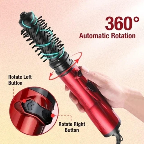 Hair Dryer, 3 in 1 Hot Air Styler and Rotating Dryer, 360 Rotating Brush Design, Adjustable Heat Control Dryer