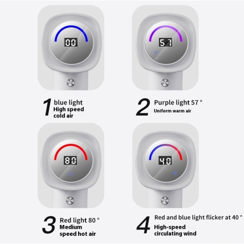 High-speed negative ion hair dryer that does not damage hair, American standard, European standard, British standard, high-power quick-drying digital